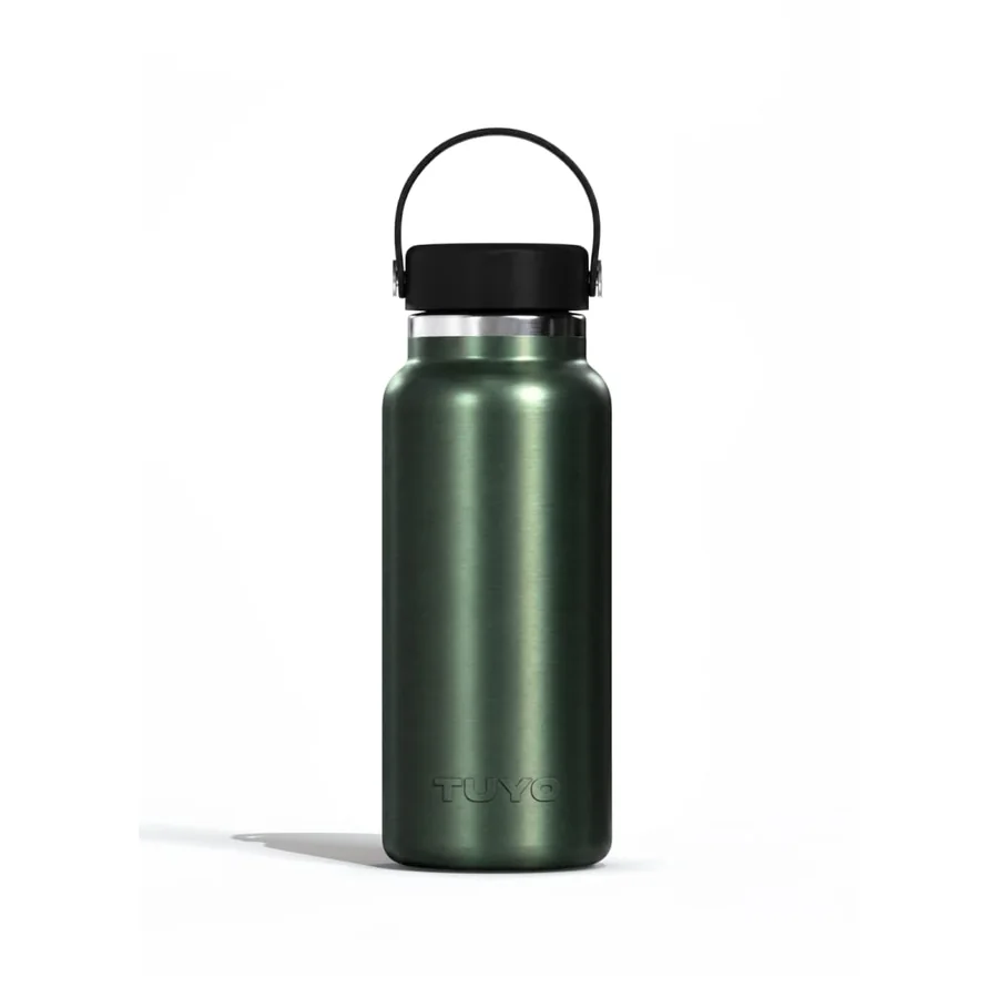 Garrafa Metallic Green